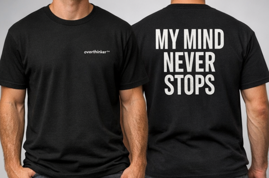 OVERTHINKER Graphic Tee — Front & Back Print