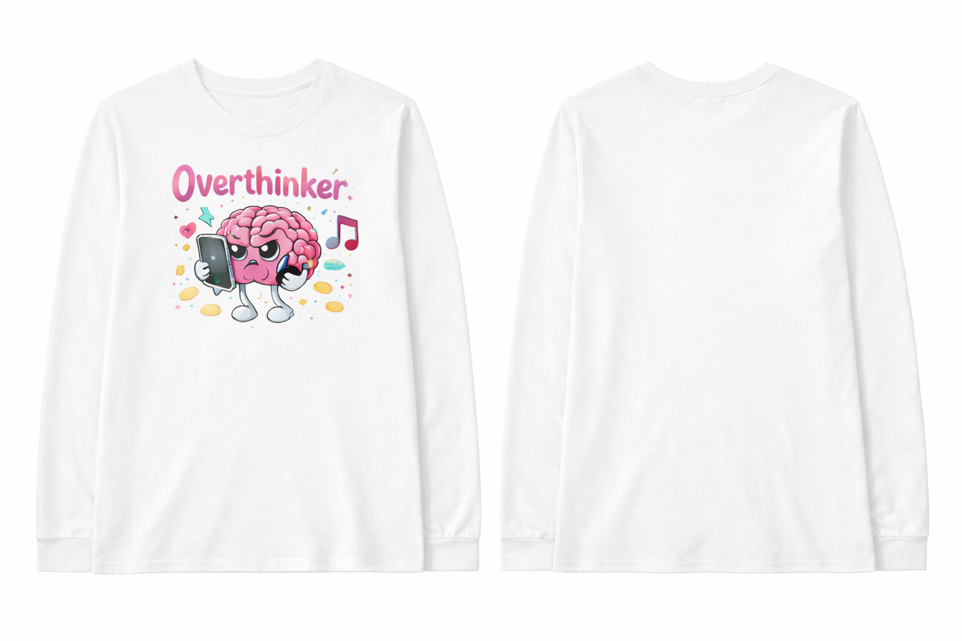 Overthinker™ Uni-sex Long Sleeve Tee